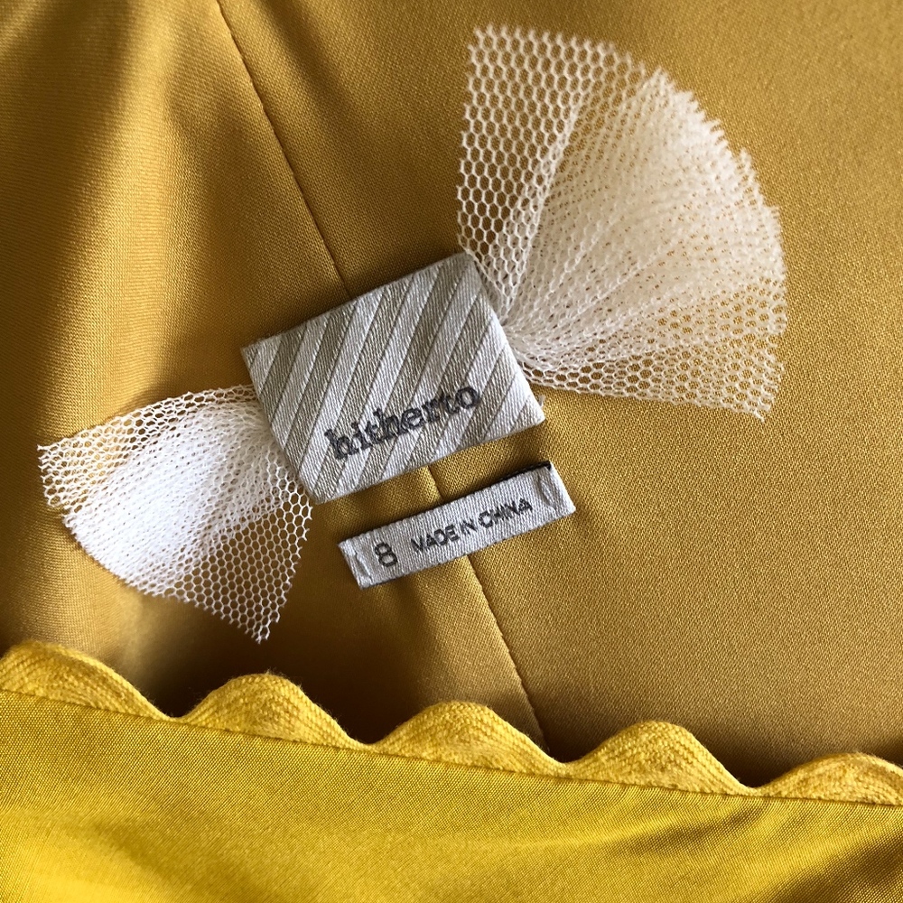 Anthro BHLDN Calliope Mustard Dress by Hitherto - Picture 6 of 8